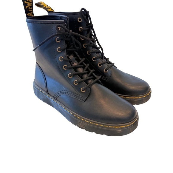 Dr. Martens Zavala Unisex Lace Up Boots Black Leather Combat/ Moto Sz M-10 W-11 main image 11